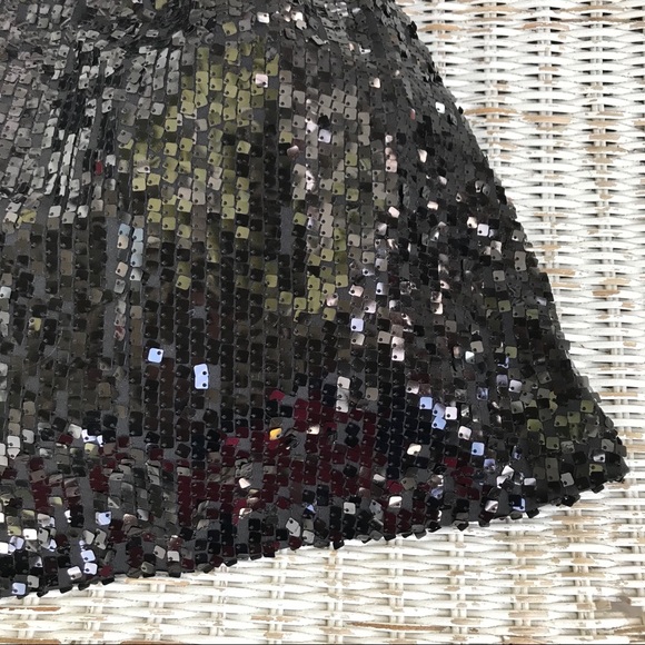 🆕 {Windsor} Black Sequin Party Mini Dress • Size 3 - Picture 5 of 9